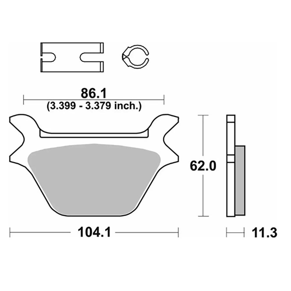 Plaquettes de frein 669 H-LF