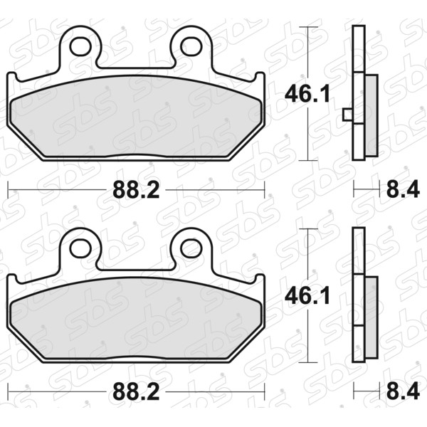 Plaquettes de frein 182 MS
