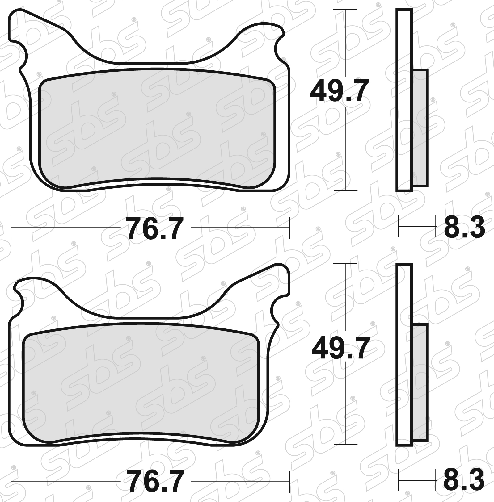 Plaquettes de frein 842 RSI