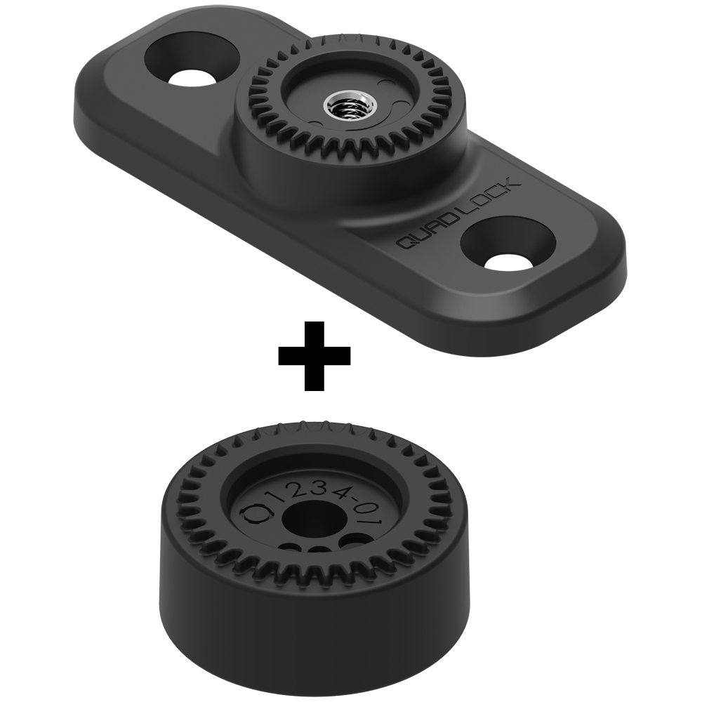 Support base 2 trous Flat Rectangle 2 Hole 360