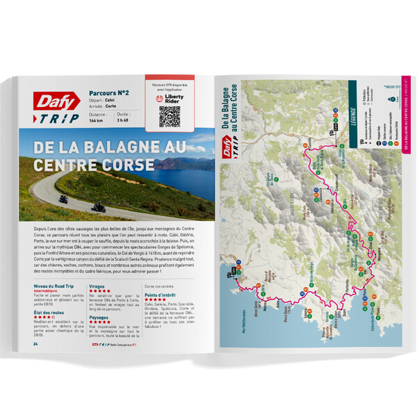 Roadbook Moto : Dafy Trip Haute-Corse
