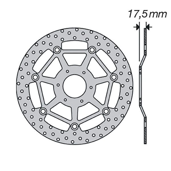 Disque de frein FE.FL52505