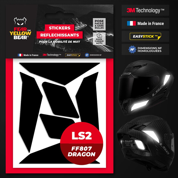 Stickers réfléchissants LS2 FF807 Dragon™