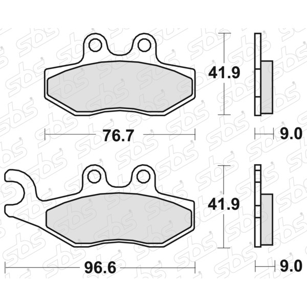 Plaquettes de frein 177 MS