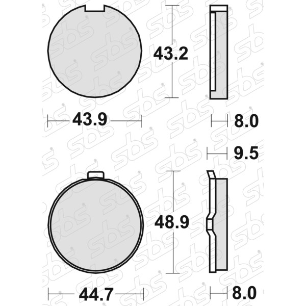 Plaquettes de frein 524 HF