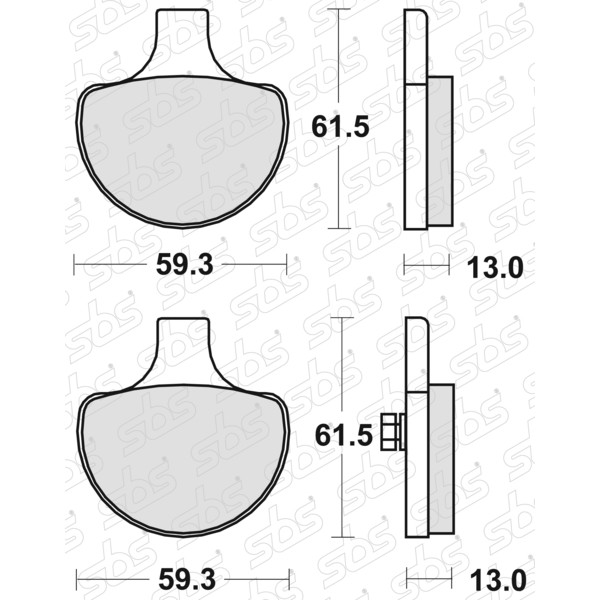 Plaquettes de frein 579 H.CT