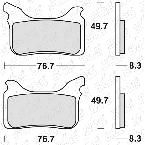 Plaquettes de frein 842 RSI