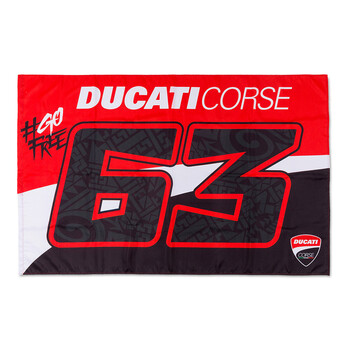 Drapeau Ducati Bagnaia 63 ducati