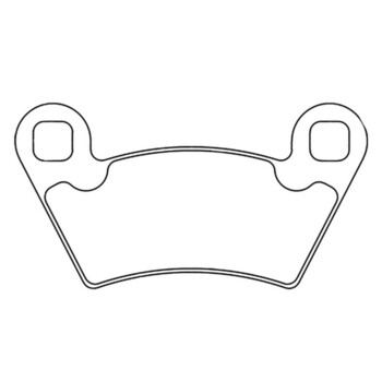Plaquettes de frein Quad métal fritté - 1230ATV1 Cl brakes