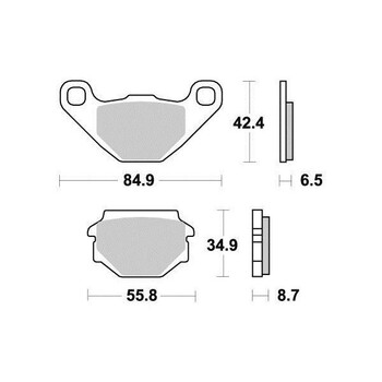 Plaquettes de frein S1805N Sifam