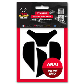 Stickers Easy Replica™ Arai RX-7V Evo™ Fear The Yellow Bear