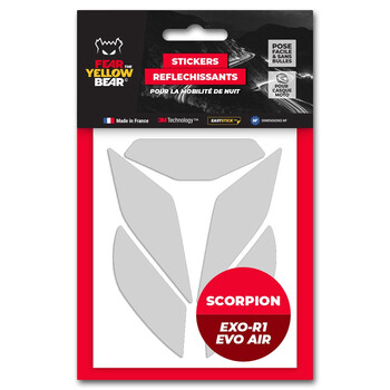 Stickers Easy Replica™ Scorpion Exo-R1 Evo Air™ Fear The Yellow Bear