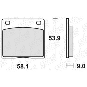 Plaquettes de frein 512 HF SBS