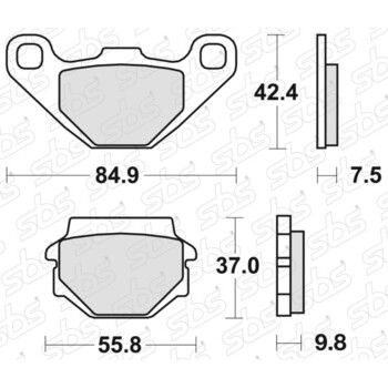Plaquettes de frein 546 SI SBS