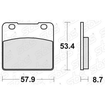 Plaquettes de frein 577 HS SBS