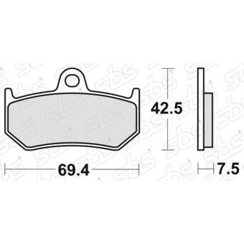 Plaquettes de frein 763 LS SBS